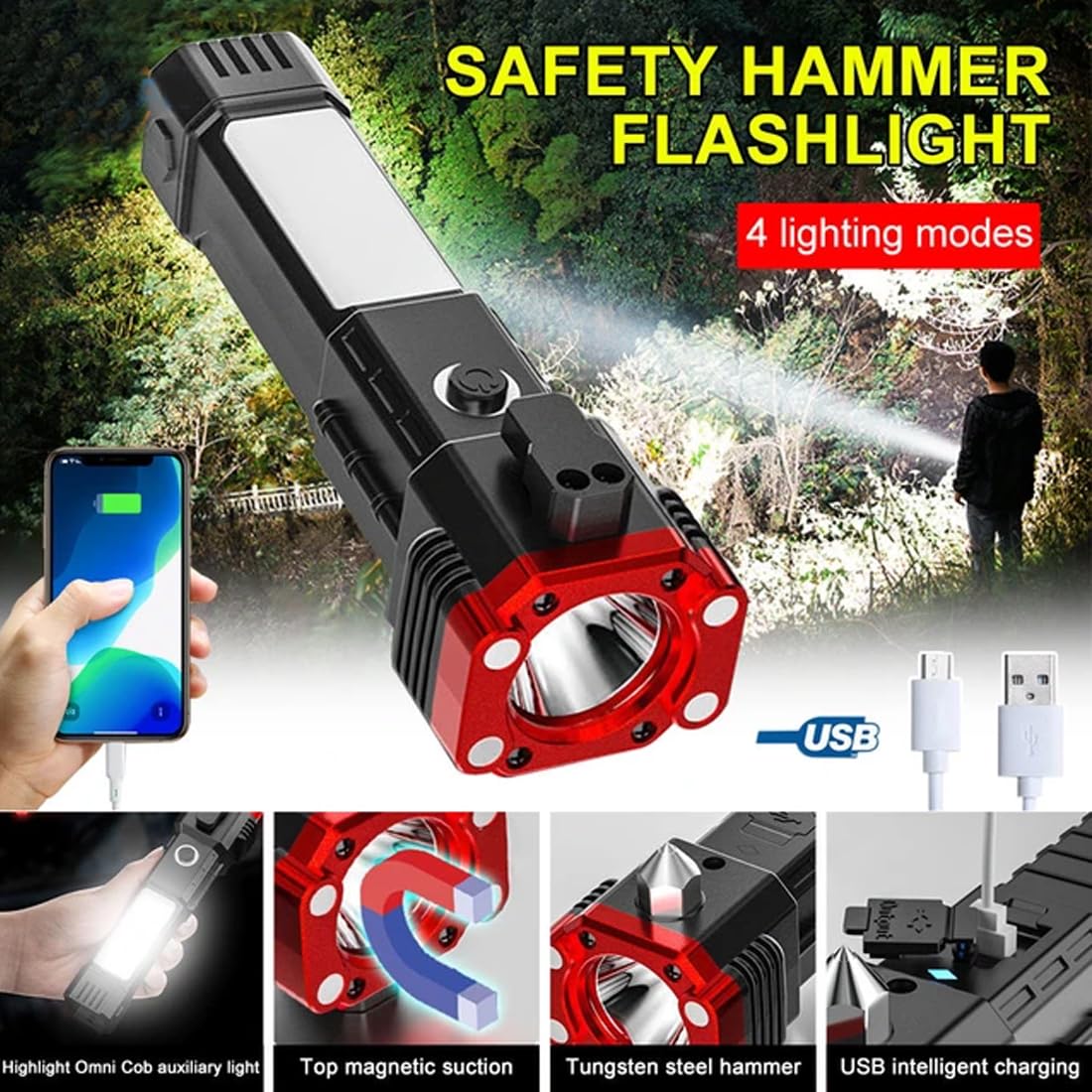 Multifunctional Torch Light 8 in one