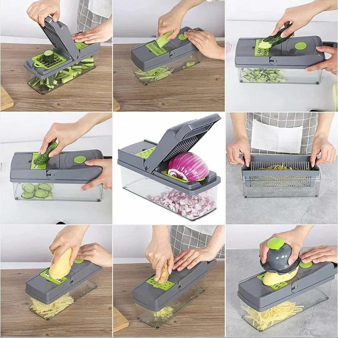 **6-in-1 Multifunctional Vegetable Chopper & Slicer**
