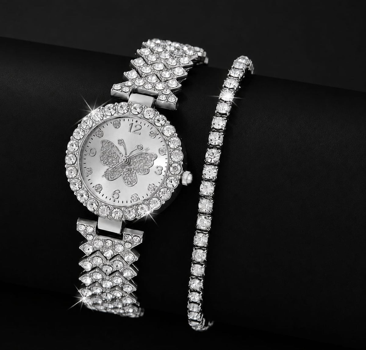 Women’s Butterfly Watch & Bracelet Set